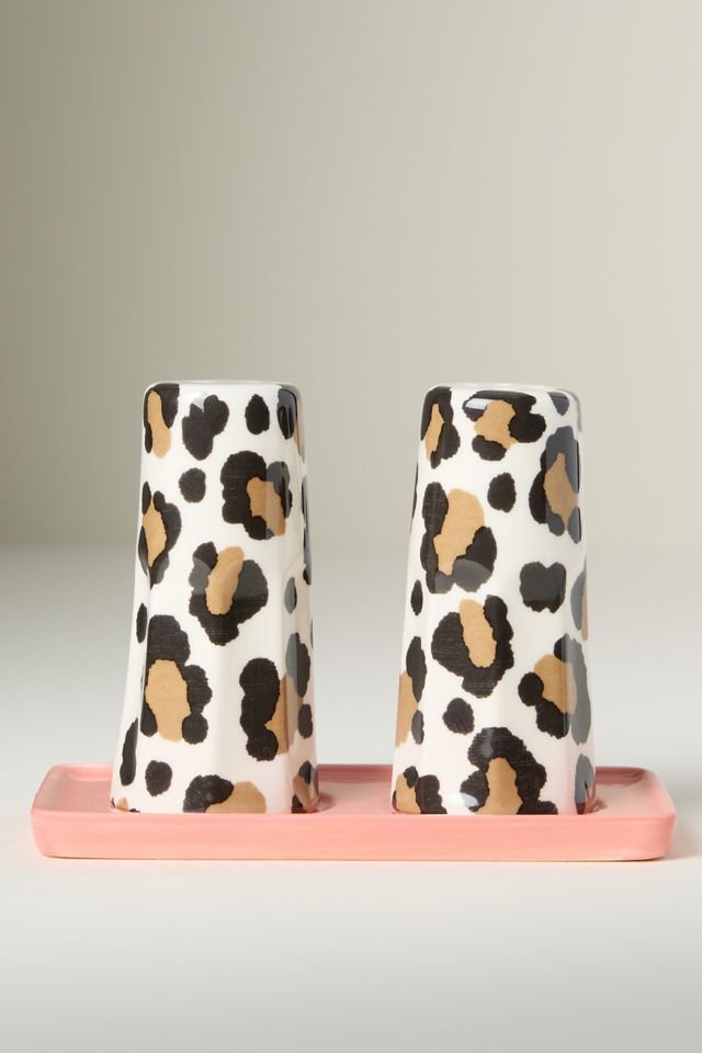 Chintzware Leopard Stoneware Salt & Pepper | AnthroHome