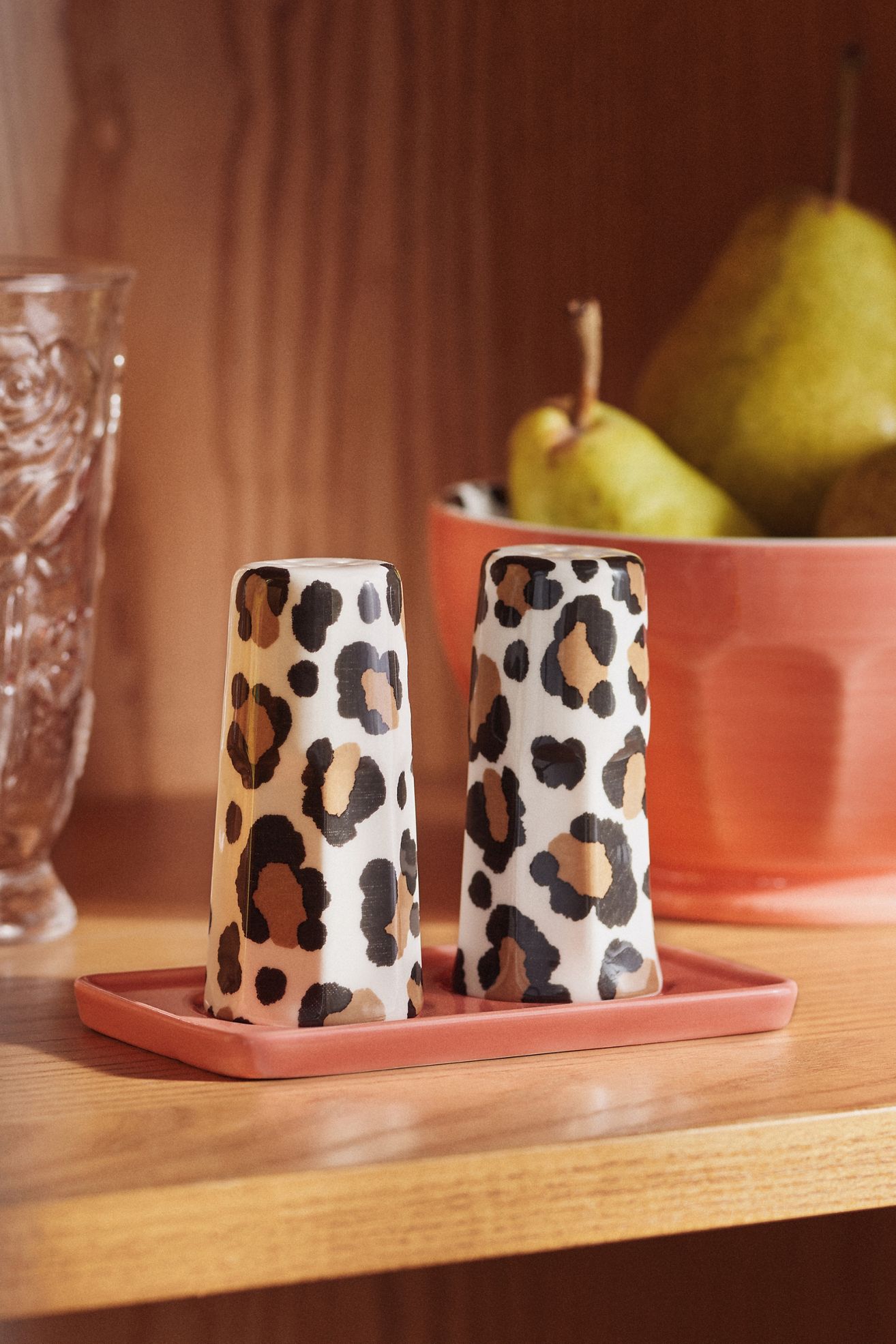 Chintzware Leopard Stoneware Salt & Pepper - Leopard, One Size