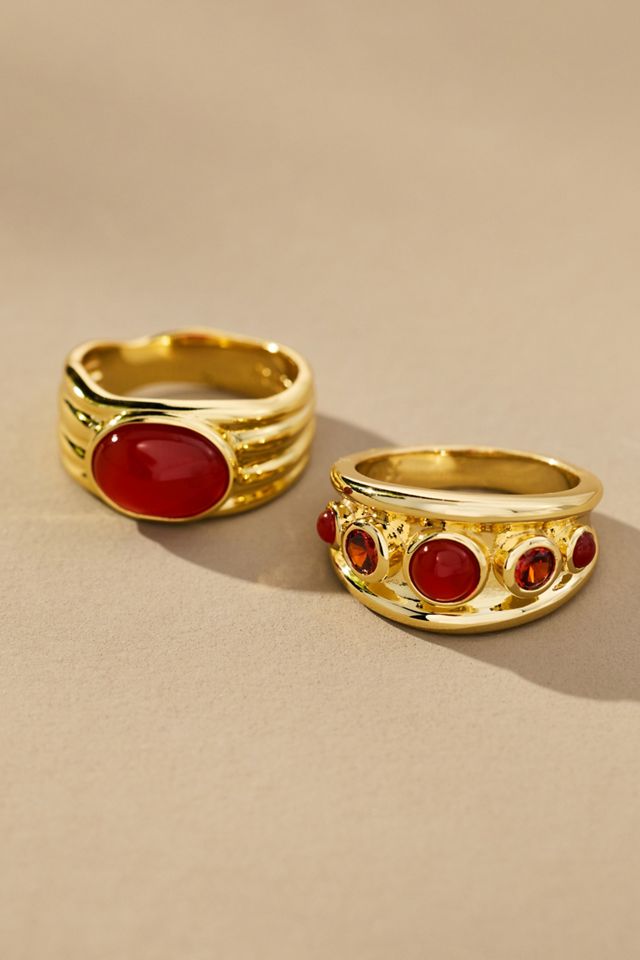 Luv Aj Valencia Rings, Set of 2 #1