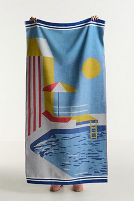 Celandine Printed Beach Towel