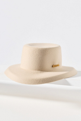 Van Palma Emily Wool Bucket Hat In Neutral