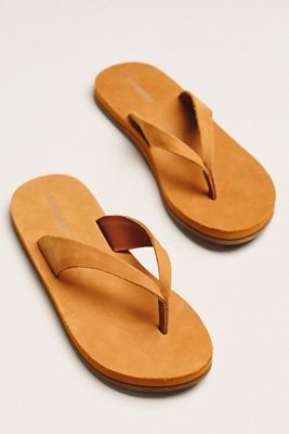 Bombas Sunrise Leather Flip Flops