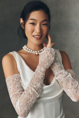 Shona Joy Lambent Sheer Lace Gloves