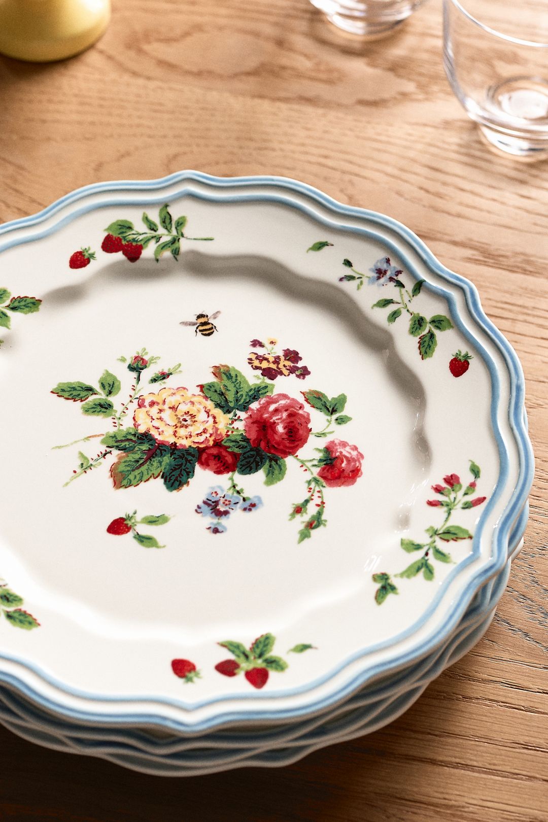Camille Stoneware Dinner Plates, Set of 4 - Camille, Set Of 4