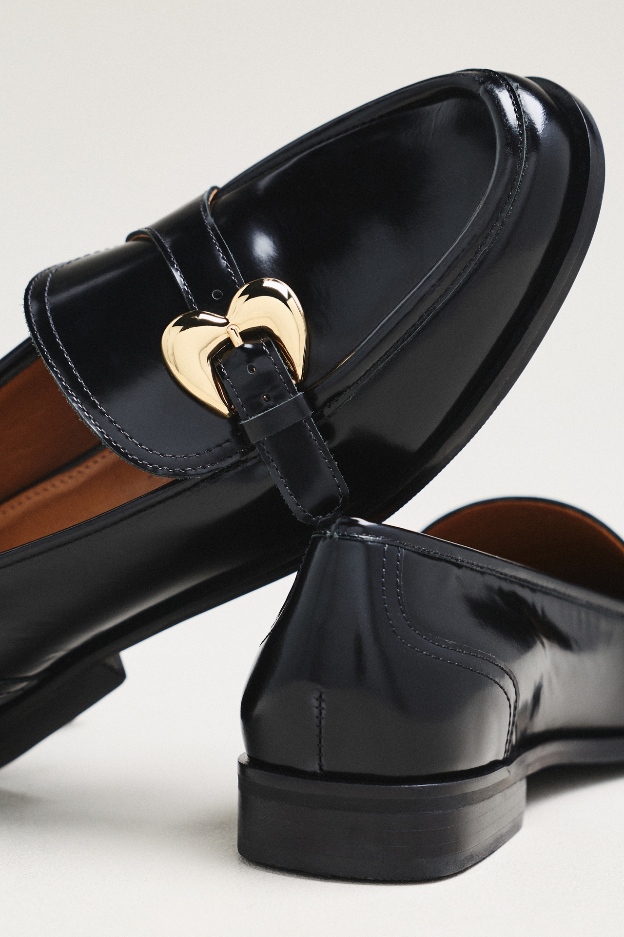 Maeve Heart Buckle Loafers