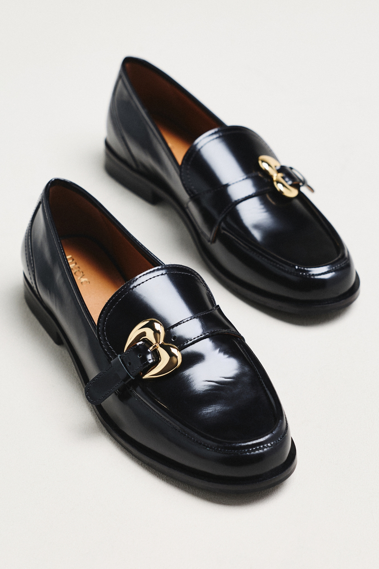 Maeve Heart Buckle Loafers