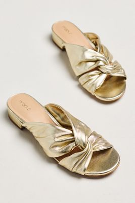 Maeve Twisted Slip-On Sandals