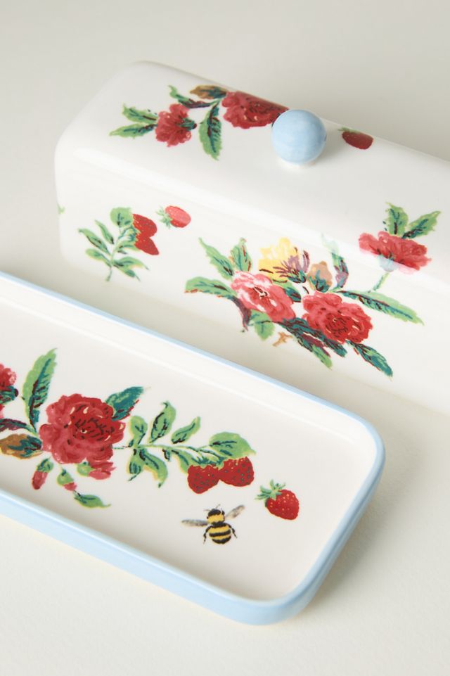 Camille Stoneware Butter Dish #2