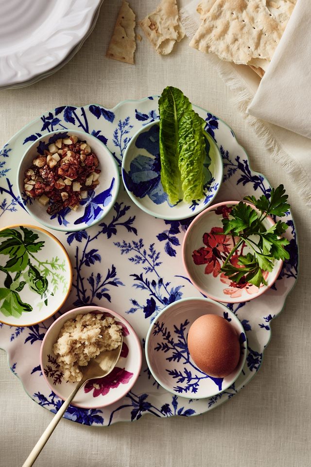 Varda Stoneware Boxed Seder Plate | AnthroHome