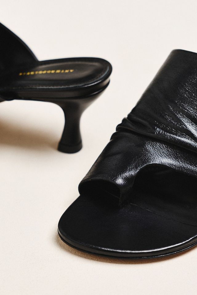 By Anthropologie Toe-Loop Scrunch Heels #2