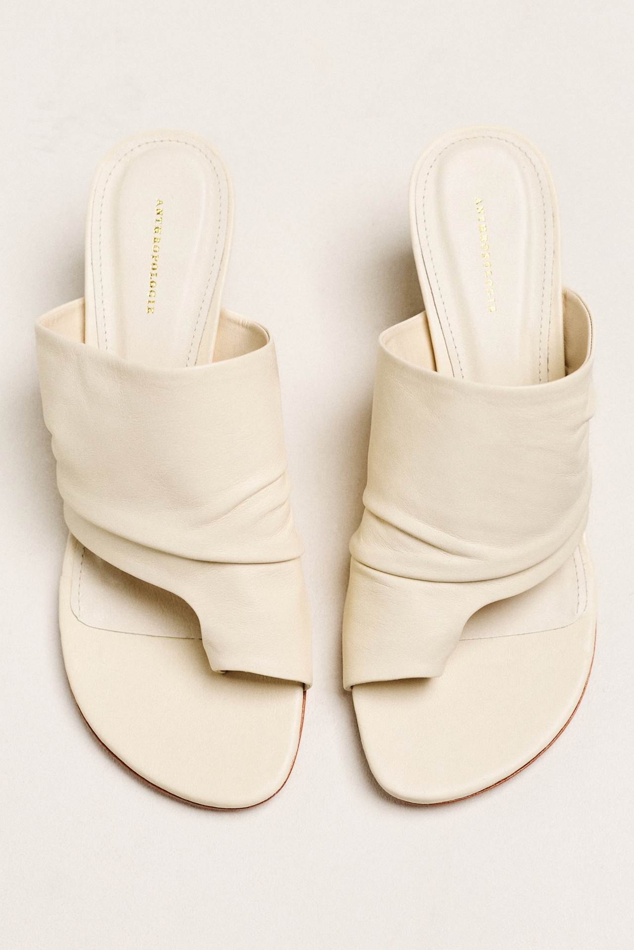 By Anthropologie Toe-Loop Scrunch Heels