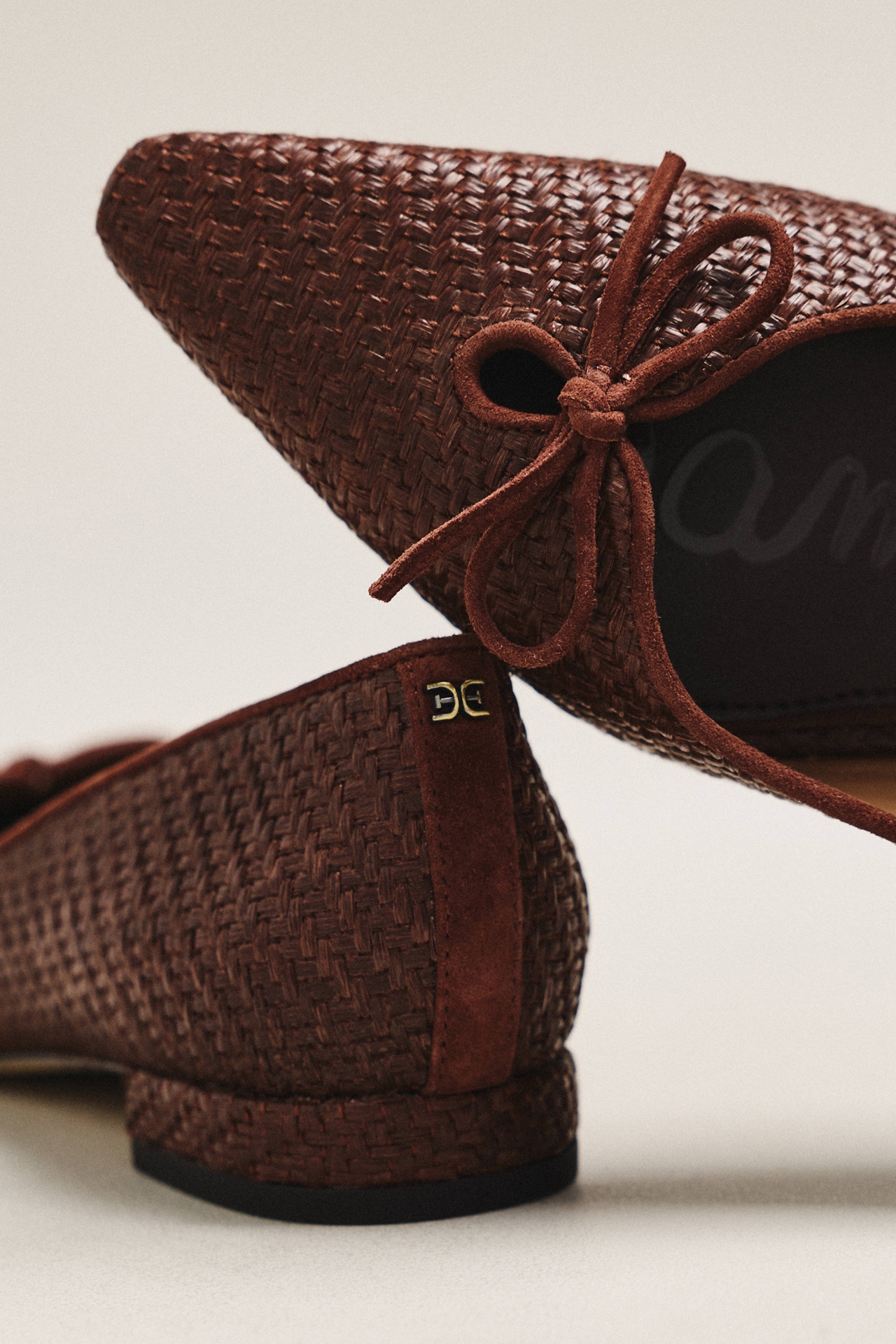 Sam Edelman Esmira 2 Bow Woven Ballet Flats