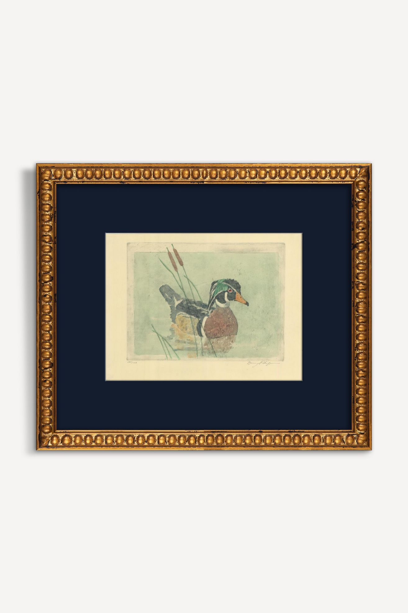 Wood Duck Wall Art - Black, Standard, One Size