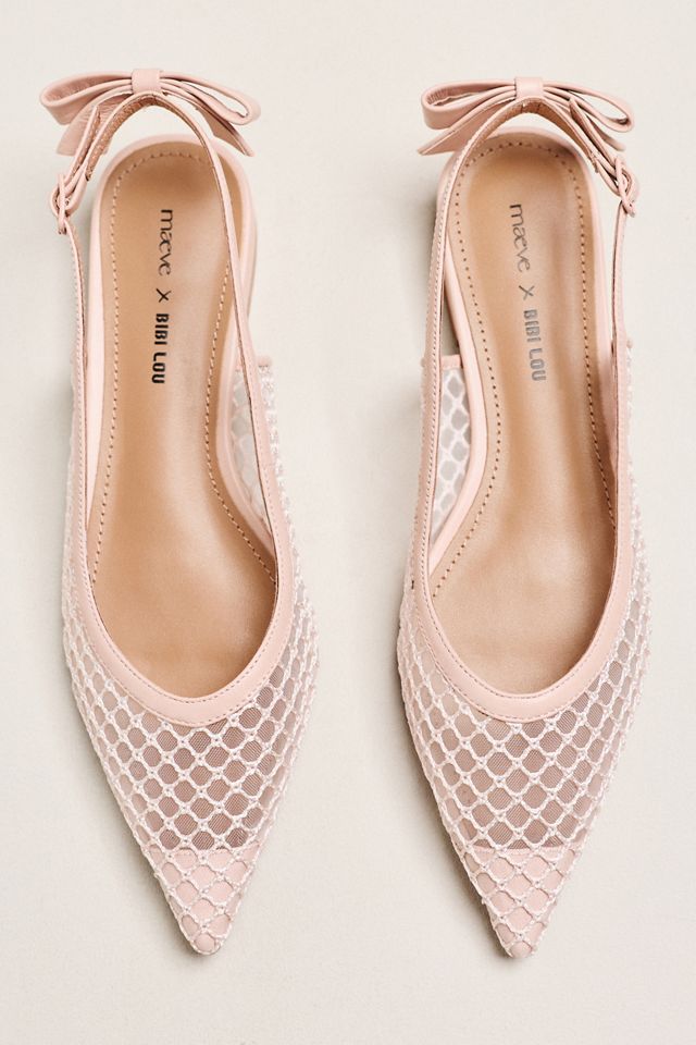 Maeve x Bibi Lou Bow Slingback Flats #1