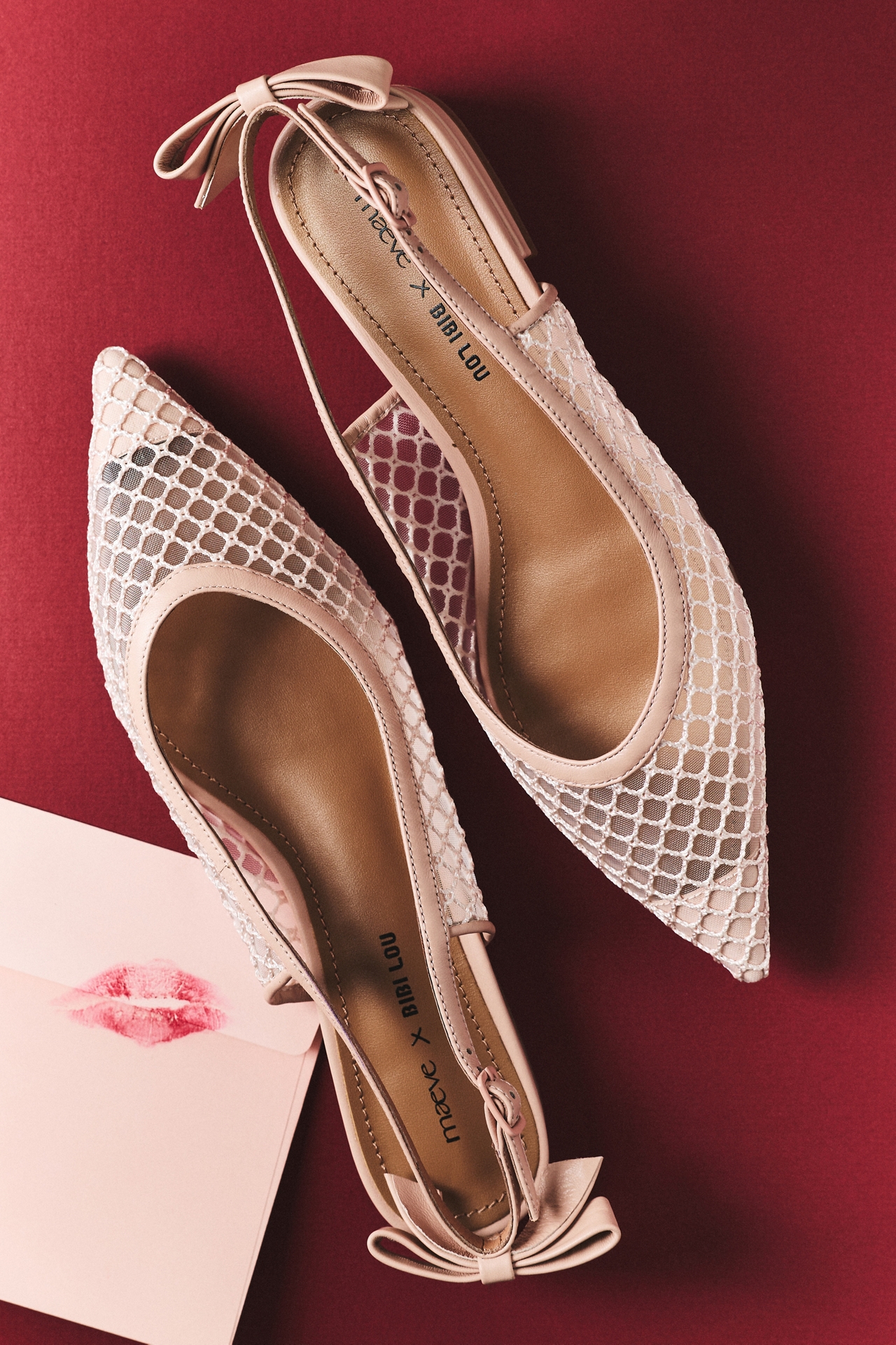 Maeve x Bibi Lou Bow Slingback Flats