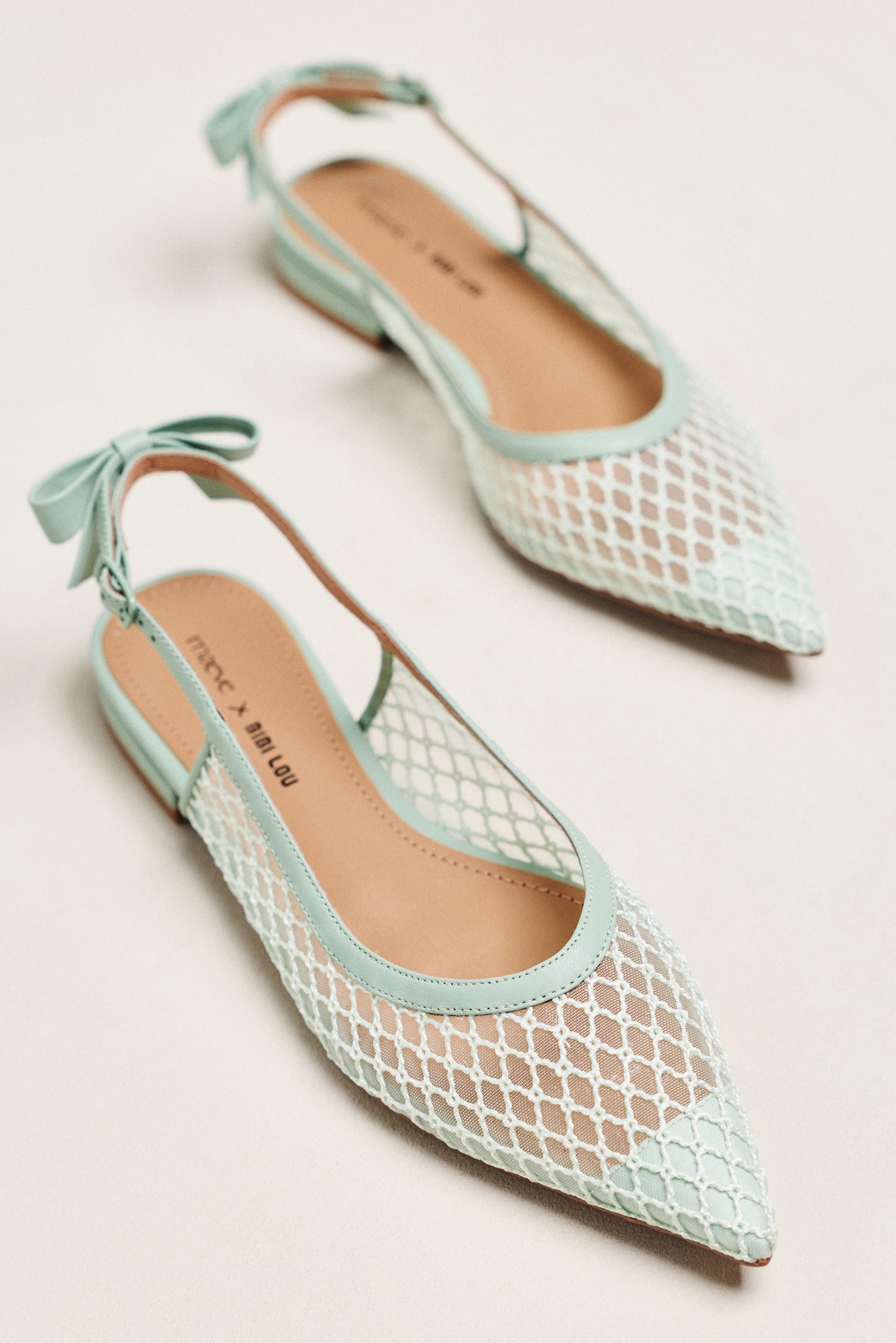 Maeve x Bibi Lou Bow Slingback Flats