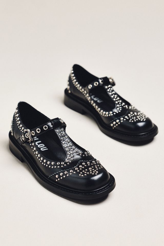 Bibi Lou Studded T-Strap Mary Janes #1