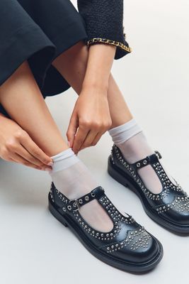 Bibi Lou Studded T-Strap Mary Janes