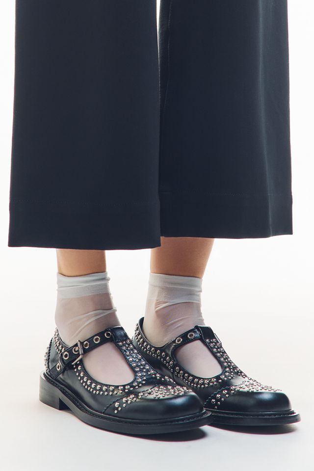 Bibi Lou Studded T-Strap Mary Janes | Anthropologie