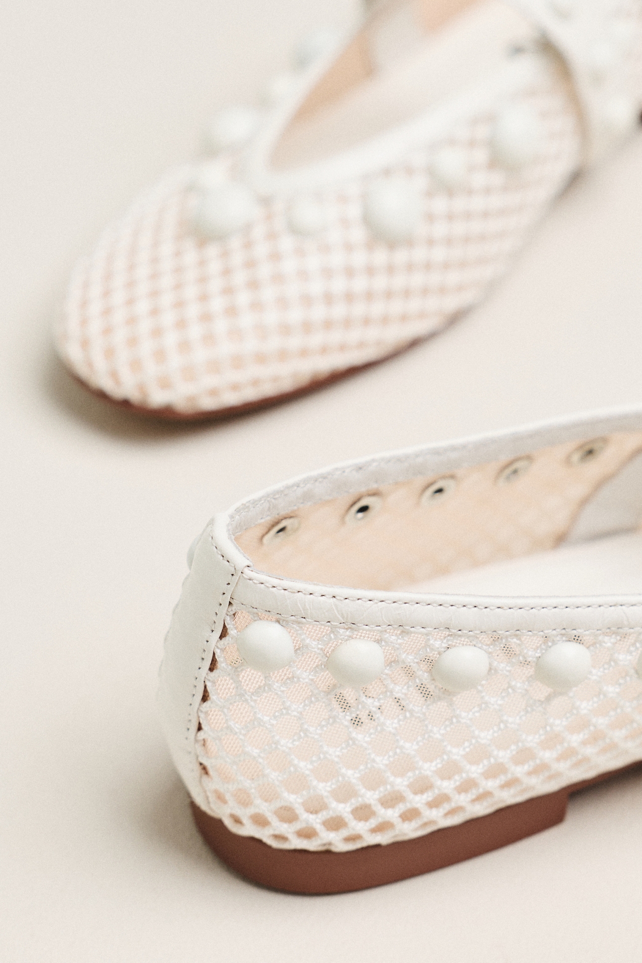 Bibi Lou Netted Stud Mary Jane Flats