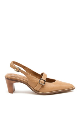 Kelsi Dagger Brooklyn Maeve Mary Jane Slingback Heels In Brown