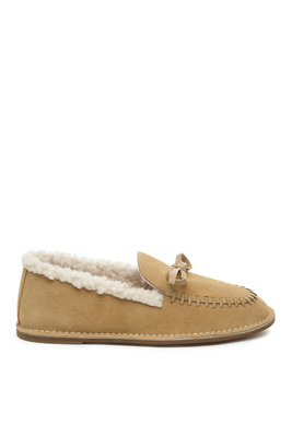 Kelsi Dagger Brooklyn Huggy Cozy Loafers In Brown