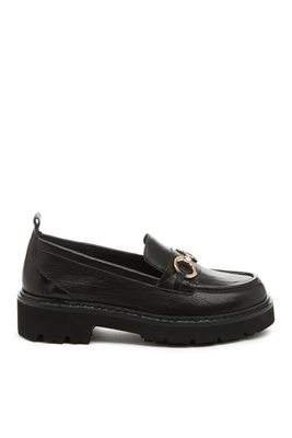 Kelsi Dagger Brooklyn Jemmie Lug Sole Loafers In Black