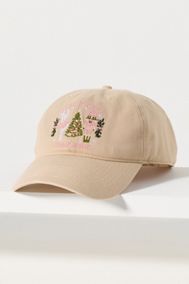 By Anthropologie Holiday Icon Baseball Cap In Gold