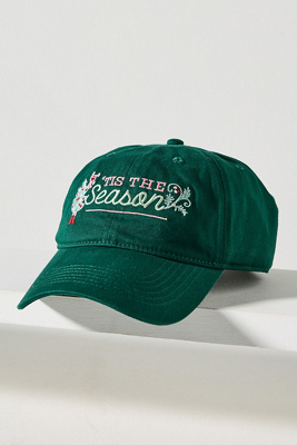 By Anthropologie Holiday Icon Baseball Cap In Green
