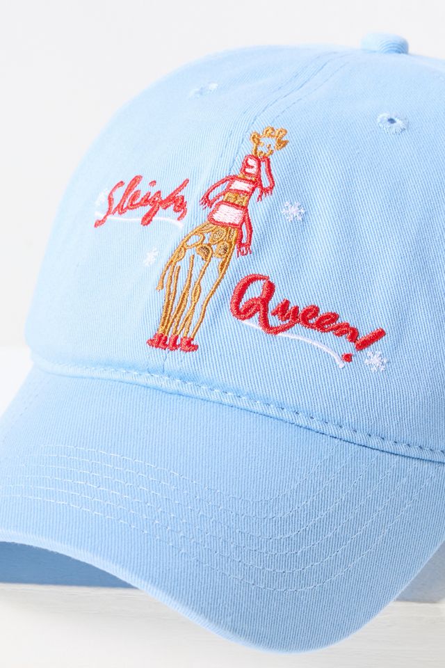 Anthropologie Red Baseball Cap with White Script Wanderlust London Baseball Cap | Anthropologie main image 4