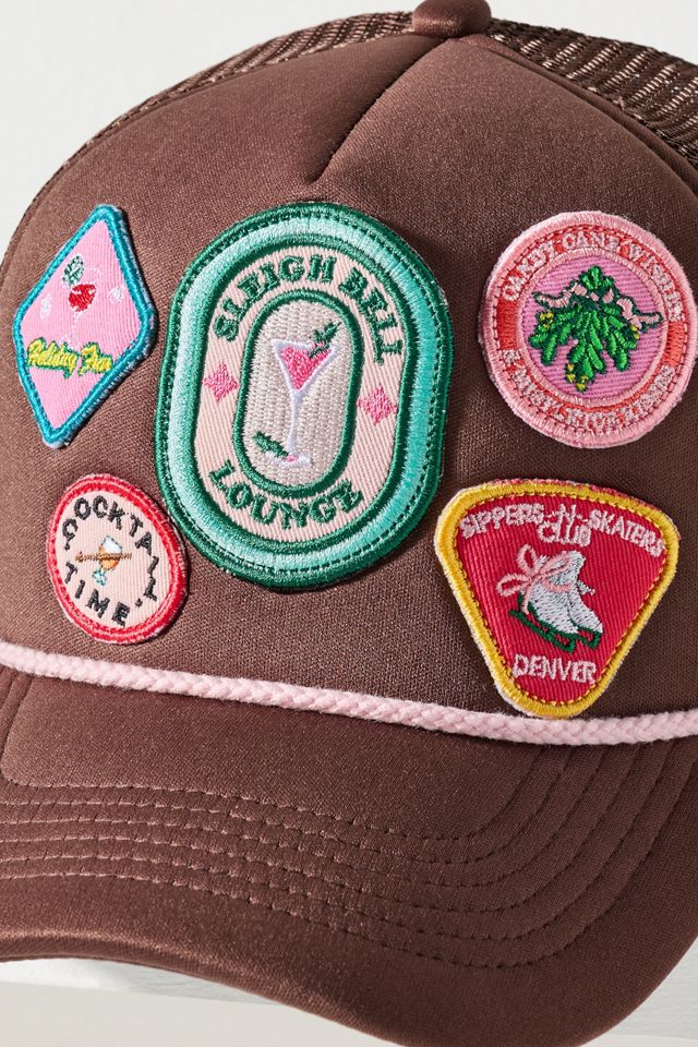 Holiday Patches Trucker Hat | Anthropologie display picture 3