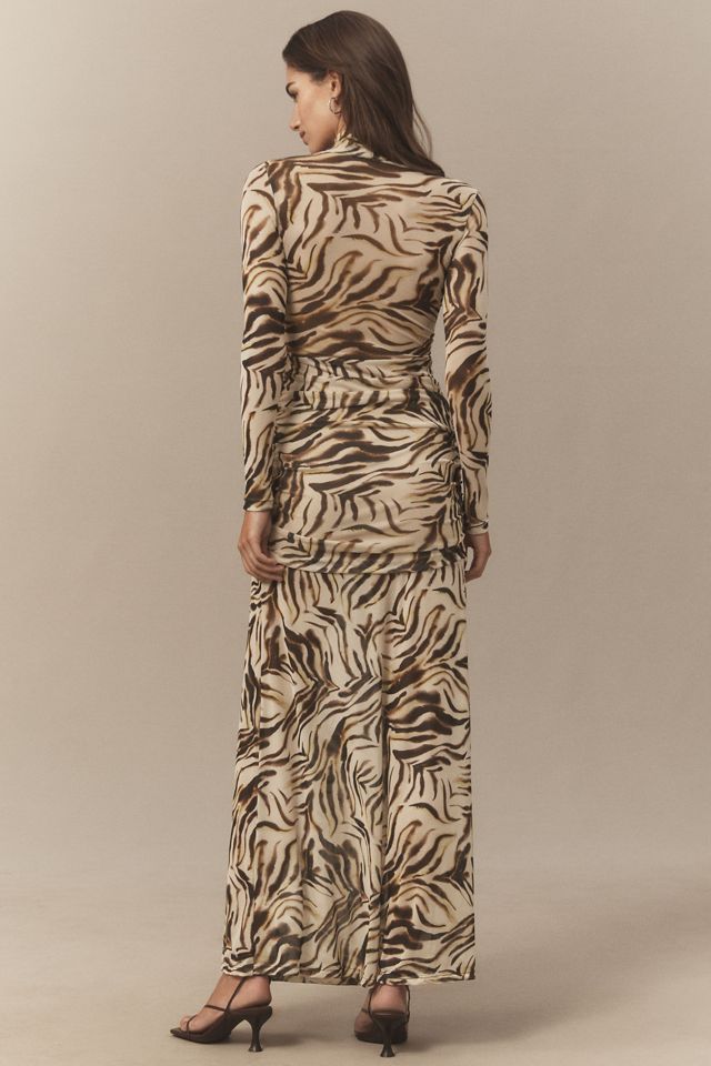 Nightcap Mesh Drop-Waist Maxi Dress #1