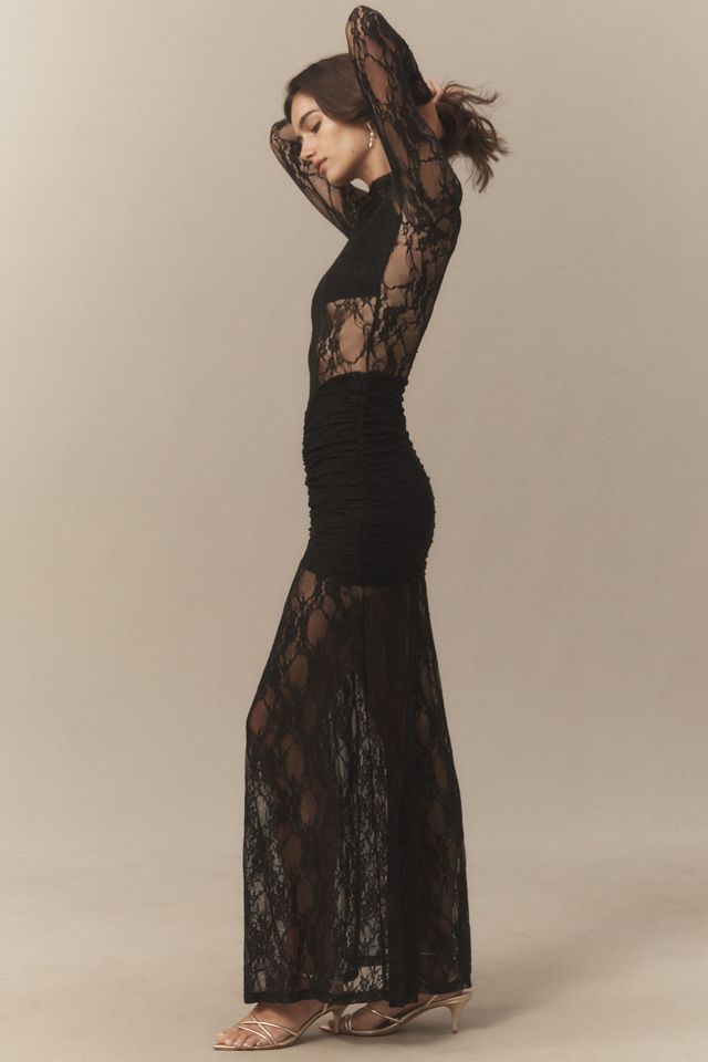 Nightcap Drop-Waist Lace Maxi Dress #3