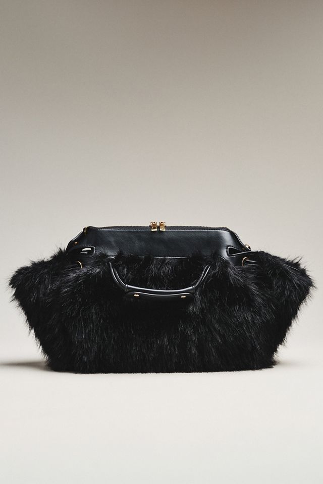 Faux Fur Shoulder Bag #1