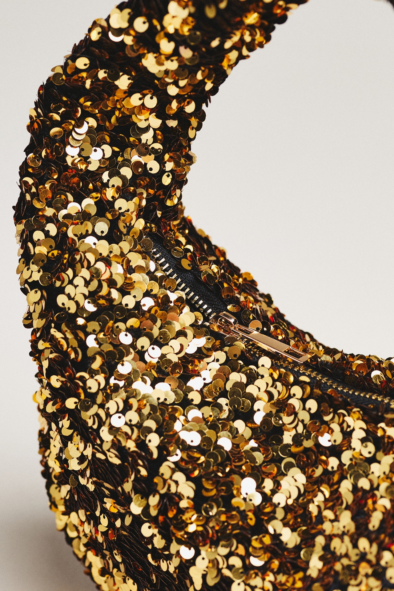 Paillette Sequin Crescent Bag