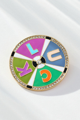 By Anthropologie Enamel Icon Brooch In Green