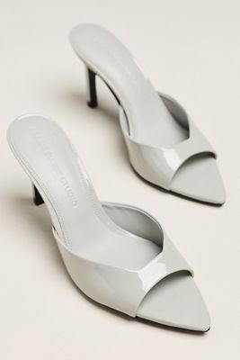 Black Suede Studio Brea 80 Open-Toe Heels