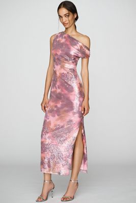maxi birthday dresses Mini dress Maat:M Sleeve Type:OFF THE SHOULDER Grape Satin Mermaid Spaghetti