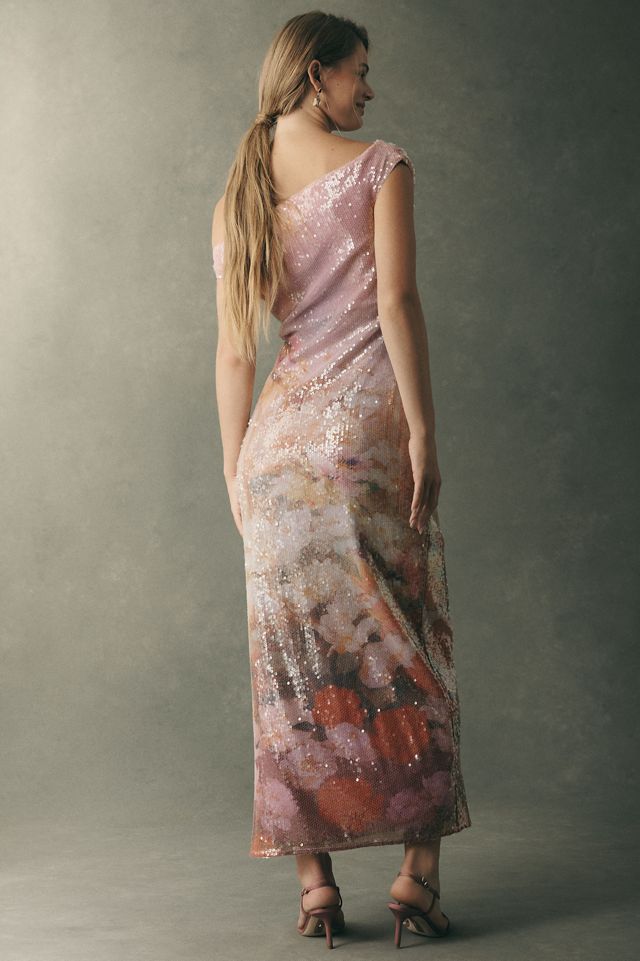 BHLDN Lola Stretch Sequin Long-Sleeve Midi Dress #2