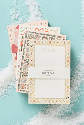 Rifle Paper Co Holiday Notepads, Set Of 4 In Multi