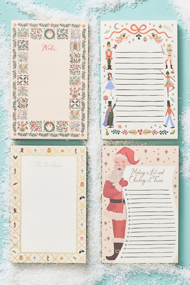 Rifle Paper Co. Holiday Notepads, Set of 4 #1