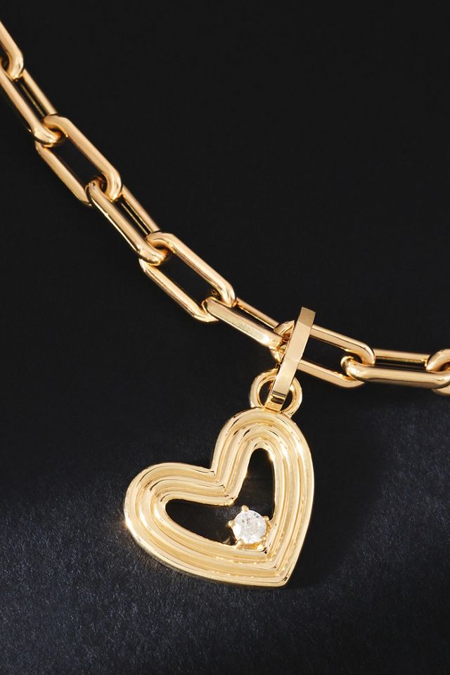 Adina Reyter Groovy Diamond Heart Hinged Charm #1