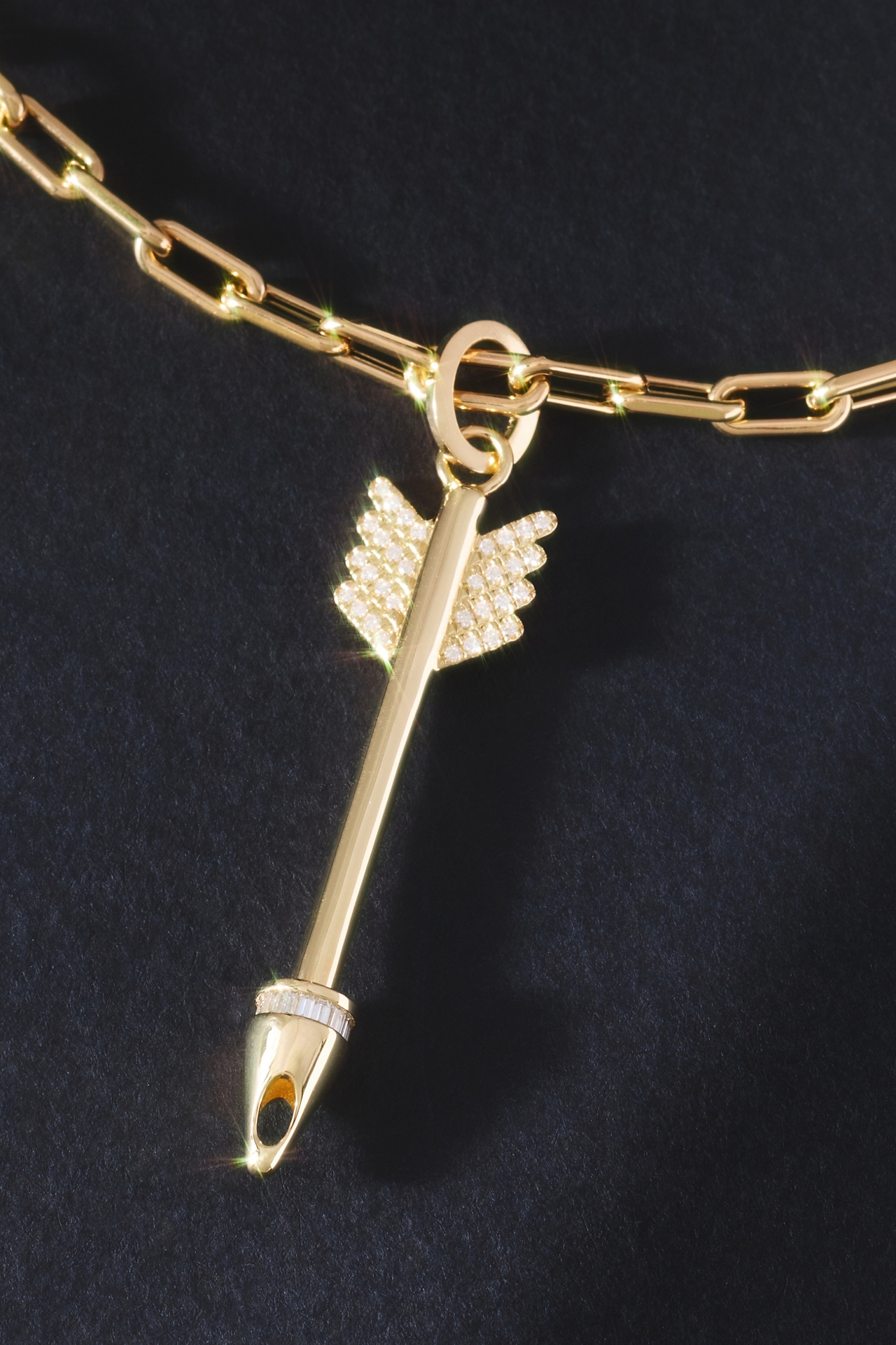 Adina Reyter Diamond Arrow Hinged Charm for Big Beads