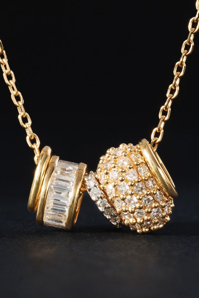 Adina Reyter Bead Party Diamond Rager Necklace #1