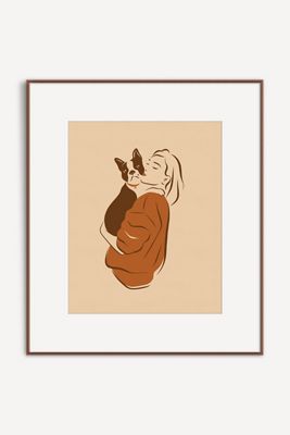 Girl & Her Best Friend Wall Art
