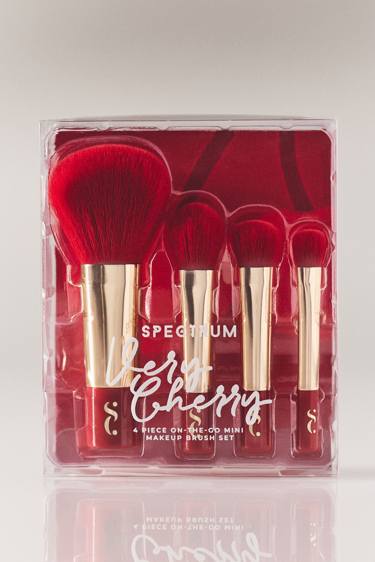 Spectrum Collections Very Cherry 4-Piece Mini Makeup Brush Set