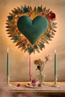 Floral Heart Iron Sconce Light