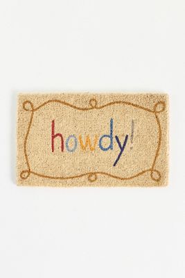 Howdy Printed Coir Doormat