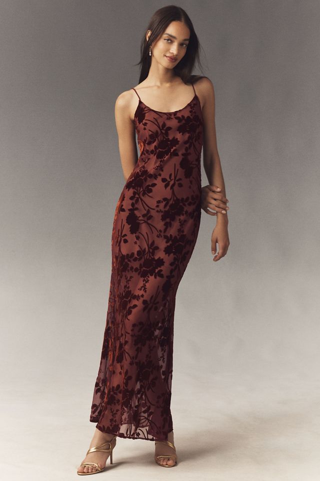 Hutch Stretch Burnout Velvet Maxi Dress #2