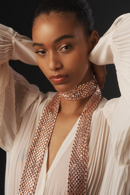 By Anthropologie Sequin Skinny Scarf In Pink